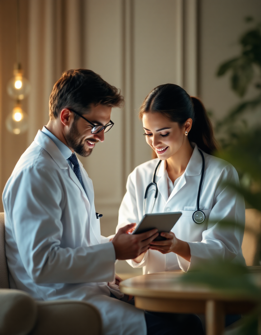 Doctors collaborating